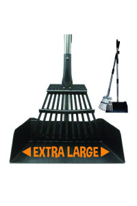 Bodhi Dog Metal Long Handle Tray and Rake Pooper Scooper Suitable for Small, Medium, Large, XL Pets - Great for Grass, Street and Gravel