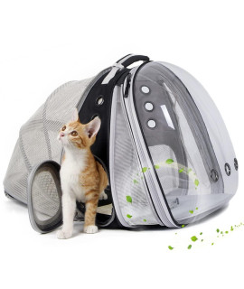 Dual Expandable Cat Backpack Carrier, Fit up to 20 lbs, Expandable Pet Carrier Backpack for Large Fat Cat and Small Puppy