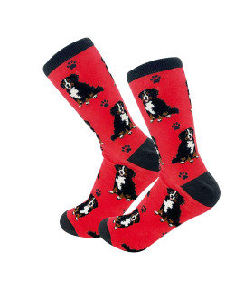 Pet Lover Socks - Fun - All Season - One Size Fits Most - For Women And Men - Dog Gifts (Bernese Mt. Dog Gifts - Socks)