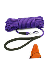 lynxking Check Cord Dog Leash Long Lead Training Tracking Line Comfortable Handle Heavy Duty Puppy Rope 10ft 15ft 30ft 50ft for Small Medium Large Dog