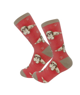 Pet Lover Socks - Fun - All Season - One Size Fits Most - For Women And Men - Dog Gifts (Shih Tzu Gifts - Socks)