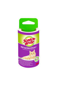 Scotch-Brite Pet Extra Sticky Lint Roller Refill, 48 Sheets - Designed for Pet Hair, Easy Tear Sheets, Safe on Fabrics