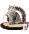Happi N Pets The Original Cat Arch Self Groomer Cat Massager, Cat Grooming Brush with Sturdy Cat Scratching Pad and Catnip Toy, Cat Face Scratchers, Cat Scrathers for Indoor Cats, Cat Rubbing Post