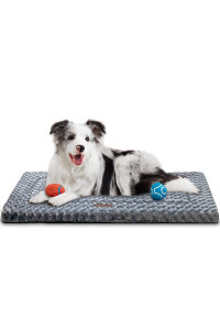 Western Home Dog Crate Bed for Small Medium Large & Extra Large Dogs/Cats for 30/36/42 inch Crate Pad, Dog Beds for Sleeping & Play Pet Bed, Washable and Bottom Anti-Slip Thin Dog Pad, Crate Mat