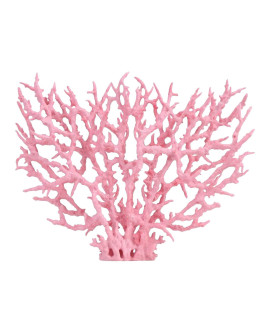 Besimple Artificial Aquarium Coral Ornament Plastic Fish Tank Plants Decoration for Aquarium Fish Tank Landscape (Pink-L)