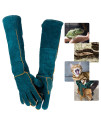 PeSandy Animal Handling gloves Bite Proof, 60cM Durable Bite Resistant gloves for Bathing,grooming,Welding, Handling DogcatBirdSnakeParrotLizardReptile- ScratchBite Resistant Protection gloves