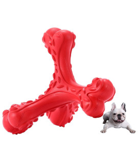 CVALIN Dog Chew Toys for Aggressive Chewers Large Breed,Indestructible Bones Toy,Durable Cleaning Toothbrush Natural Rubber Dog Toys