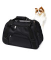 MuchL Cat Carrier Pet Travel Carrier for Cats Dogs Puppy Small Animals Comfort Portable Foldable Pet Bag Soft-Sided Pet Carrier Cat Carrier Airline Approved (Small Size) (Black)