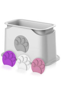 iPrimio Universal Cat Litter Scooper Holder - Durable with Heavy Scoopers Holding Stability - Kitty Litter Box Accessory - Works with All Plastic and Metal Cat Litter Scoops - Four Color Options
