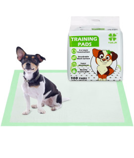 YORJA Puppy Training Pads 50 Pack-24 x 24 Super Absorbent Large Dog Pee Pads with Breathable Mesh Surface