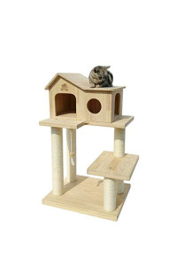ZRONgQF cat Activity Trees cat Tower cat climbing Frame cat Tower Tree comfortable Pet Activity centre House Scratching Post 100 X 50x 60cm 0926 (color : Brown)