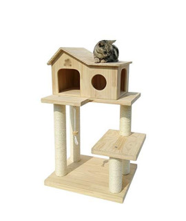 ZRONgQF cat Activity Trees cat Tower cat climbing Frame cat Tower Tree comfortable Pet Activity centre House Scratching Post 100 X 50x 60cm 0926 (color : Brown)