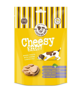 Laughing Dog - cheesy Bites - Baked Dog Treats with cheese & Broccoli - Naturally Wheat Free and Sugar Free, Perfect as Training Aid or Reward - 125g