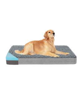 GOHOO PET Orthopedic Memory Foam Dog Bed, Cooling Dog Beds for Extra Large Dogs -Waterproof Pet Bed for Crate with Removable Washable Cover, Ideal for Arthritic Dogs, XL(41inch,90Lbs)