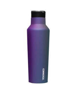 corkcicle Insulated canteen Travel Water Bottle, Triple Insulated Stainless Steel, Easy grip Straw Mouth, Keeps Beverages cold for 25 Hours or Warm for 12 Hours, 20oz, Multicolor