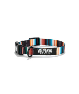 Wolfgang Premium Adjustable Dog Training Collar, Made in USA, LostArt Print, Small (5/8 Inch x 8-12 Inch)