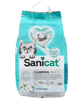 Sanicat clumping White cotton Fresh 10L