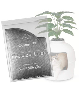 Reusable Litter Box Liners by Bundle & Bliss, 3-Pack - Easy to Clean, Non-Slip Litter Liners For Secret Litter Box - Durable Design, Waterproof, Scoop & Scratch-Resistant, Leak Proof, Machine-Washable