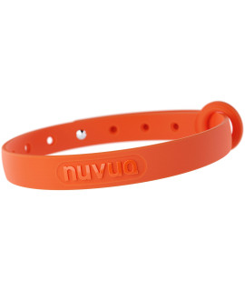 Nuvuq Comfortable, Soft and Light Cat Collar with Breakaway Snap Button (Tangerine Orange)
