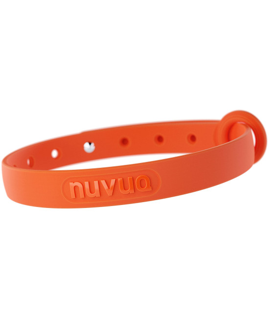 Nuvuq Comfortable, Soft and Light Cat Collar with Breakaway Snap Button (Tangerine Orange)