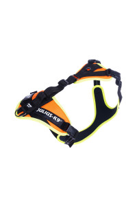 JK9 Mantrailing Harness, Size: M, UV Orange with neon Edge
