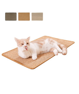 Lahas cat Scratching Mat,Scratching Pad,Scratch Pad Rug,Natural Sisal Mat,Sisal Rope for cat Scratcher,Protect carpets and Sofas