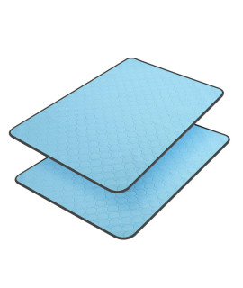 Washable Pee Pads for Dogs, Pee Pads Waterproof Potty Training Pad for Dogs, 89.5 x 59.2cm/34.5x23, Rusableable Pee Pads Non-Slip Pee Pad Suitable for Puppies and Cats,Blue 2 Pack