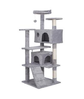 Epetlover 54-Inch Cat Tree Multi-Level Condo Tower Bed Furniture Kitten Play House with Scratching Posts