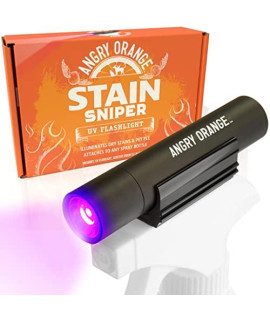 ANGRY ORANGE UV Flashlight - LED Black Light Detector for Dry Dog Urine - Flashlights Make Stains Glow in The Dark with Ultraviolet Blacklight
