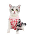 Coppthinktu Cat Recovery Suit for Abdominal Wounds or Skin Diseases, Breathable E-Collar Alternative for Cats and Dogs, After Surgery Wear Anti Licking Wounds (L, Z-Pink)