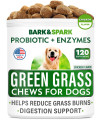 All-Natural Grass Burn Spot Chews for Dogs - Pee Lawn Spot Saver - Grass Restore Treats - Dog Urine Neutralizer Solution for Grass Burn Spots - Made in USA - 120 Chews