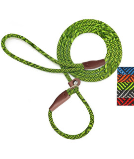 Mycicy Durable Slip Lead Dog Leash, 1/4 x 5ft No Pull Slip-on Training Leash for Small and Medium Dogs Green