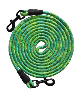 BTINESFUL 8ft/12ft/20ft/30ft/50ft/75ft Dog Tie-Out Long Tether Rope Dog Leash, Outdoor Dog Yard Leash- Large Medium Small Dogs Training, Playing, Camping,Backyard