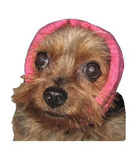 The Original Happy Hoodie for Dogs & cats - Since 2008 - The grooming and Force Drying Miracle Tool for Anxiety Relief & calming Dogs (Small, Pink)