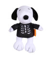 Peanuts for Pets 9 Inch Halloween Snoopy Skeleton Plush Dog Toy with Squeaker, Medium Dog Toy Fabric Snoopy Plush Dog Toys, Cute Dog Toys for All Dogs Squeaky Dog Toys and Stuffed Dog Toys