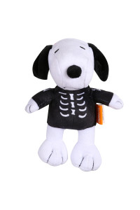 Peanuts for Pets 9 Inch Halloween Snoopy Skeleton Plush Dog Toy with Squeaker, Medium Dog Toy Fabric Snoopy Plush Dog Toys, Cute Dog Toys for All Dogs Squeaky Dog Toys and Stuffed Dog Toys
