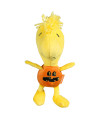 Peanuts for Pets 9 Halloween Woodstock Pumpkin Big Head Plush Dog Toy with Squeaker Snoopy Plush Dog Toys, Cute Dog Toys Squeaky Dog Toys, Stuffed Dog Toys
