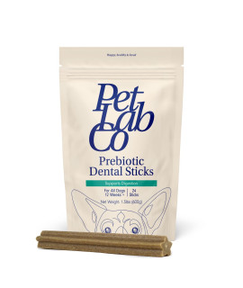 Petlab Co. Dental Sticks - Dog Dental Chews -Target Plaque & Tartar Build-Up at The Source - Designed to Maintain Your Dogs Oral Health, Keep Breath Fresh and Provide Digestive Help (24 Sticks)