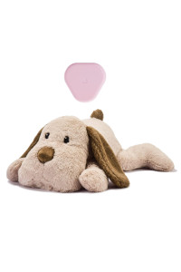 Moropaky Puppy Heartbeat Toy for Anxiety Relief Dog Behavioral aid Toy for Puppies Sleep Aid Separation Anxiety Soother Cuddle, Brown