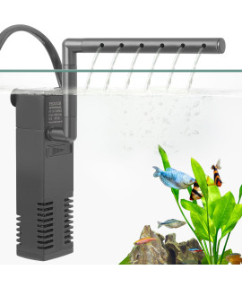 FEDOUR Submersible Aquarium Internal Filter, Filter with Water Pump for Fish Tank up to 35 Gallon (for 1-20 Gallon)
