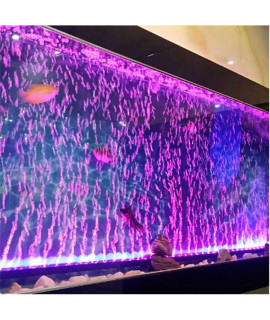 HCDMRE LED Air Bubble Light Aquarium Light Underwater Submersible Fish Tank Light Color Changing Making Oxygen Aquarium Tools,Us Plug,46cm/18.1