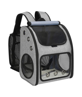 COVONO Expandable Pet Carrier Backpack for Cats, Dogs and Small Animals, Portable Pet Travel Carrier, Super Ventilated Design, Airline Approved, Ideal for Traveling/Hiking/Camping