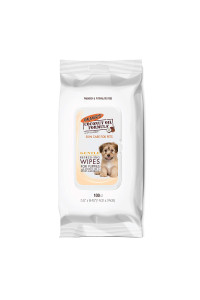 Palmer's for Pets Coconut Oil Gentle Refreshing Wipes for Puppies Coconut Oil Puppy Wipes - 100 ct Gentle Pet Grooming Wipes for Dogs with Coconut Oil (FF15586)