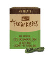 Merrick Fresh Kisses Dog Dental Treats, Coconut Plus Botanical Oils Recipe, Dog Treats for Small Breeds 15-25 Lbs - 1.83 lb Box with 48 Brushes