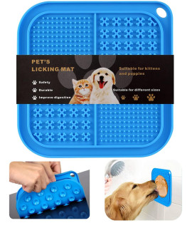 Lick Mat for Dogs with Suction Cups,Dog Food Licking Mat,Slow Feeder Dog Bowls for Boredom& Anxiety Reducer,Lick Pad for Dog & Cat Slow Feeders,Help Pets for Bathing,Nail Trimming,Grooming