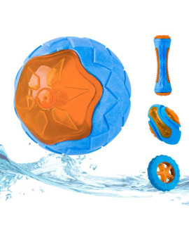 CoubonTail Dog Squeaky Toys, Pool Toys, Floating Toys for Interactive Fetch & Play, Dog Beach Toy, TPR