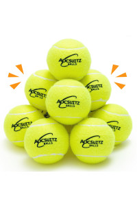 ADCSUITZ Dog Tennis Balls - 6 Pack Squeaky Interactive Dog Toys Balls for Training Exercise Playing Indoor Outdoor - 2.5 Funny Rubber Dog Balls for Small Medium Large Dogs