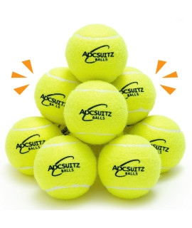 ADCSUITZ Dog Tennis Balls - 6 Pack Squeaky Interactive Dog Toys Balls for Training Exercise Playing Indoor Outdoor - 2.5 Funny Rubber Dog Balls for Small Medium Large Dogs