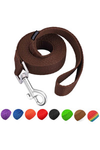 AMAGOOD 6 FT Cat Leash, Strong and Durable Traditional Style Leash with Easy to Use Collar Hook,Cat Lead Great for Cats (3/8 in x 6 ft(Pack of 1), Brown)