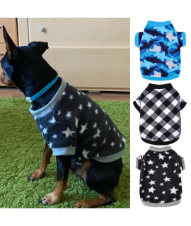 Fleece Small Dog Sweater Dog Sweatshirt Dog Winter Clothes for Small Dogs Boy Girl Thick Warm Sweater for Chihuahua, Bulldog, Dachshund, Pug, Yorkie, Large